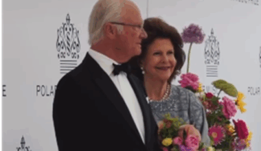 Sweden's king meets Queen from Britain on night celebrating music