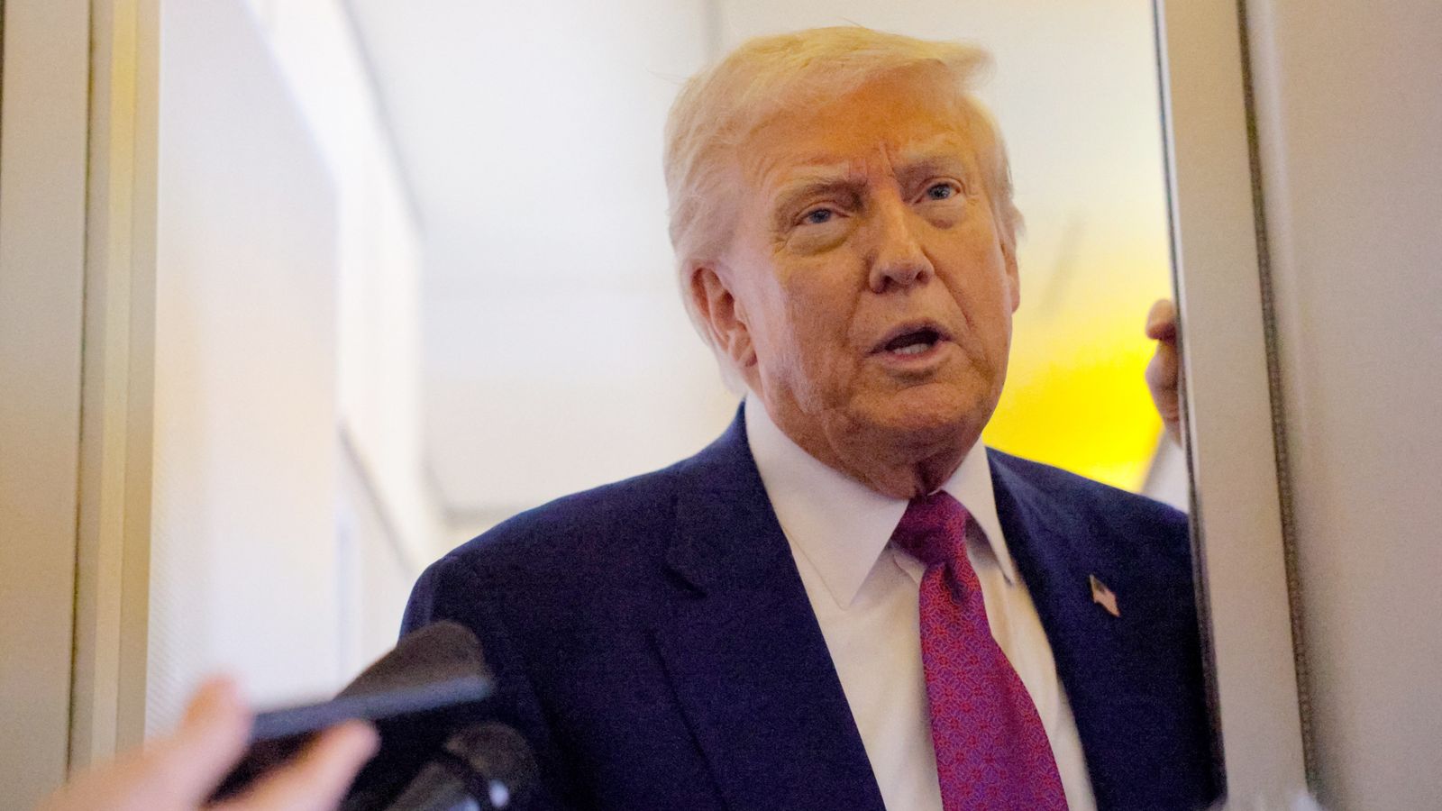 Trump live: US president expected to return to White House after leaving UAE despite 'destination unknown' comments | US News