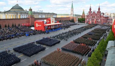 Ukraine war latest: Putin meets troops after biggest Moscow Victory Day parade for years - as Ukraine 'uncovers spy ring' | World News