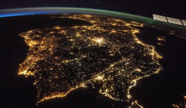 Spain and Portugal blackout from space, captured by satellites orbiting our planet, pole-to-pole