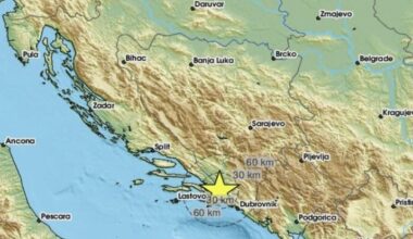 3.3 earthquake in southern Croatia: “Short and strong tremor felt”