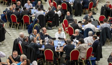 Synod leaders pledge obedience to Pope Leo XIV