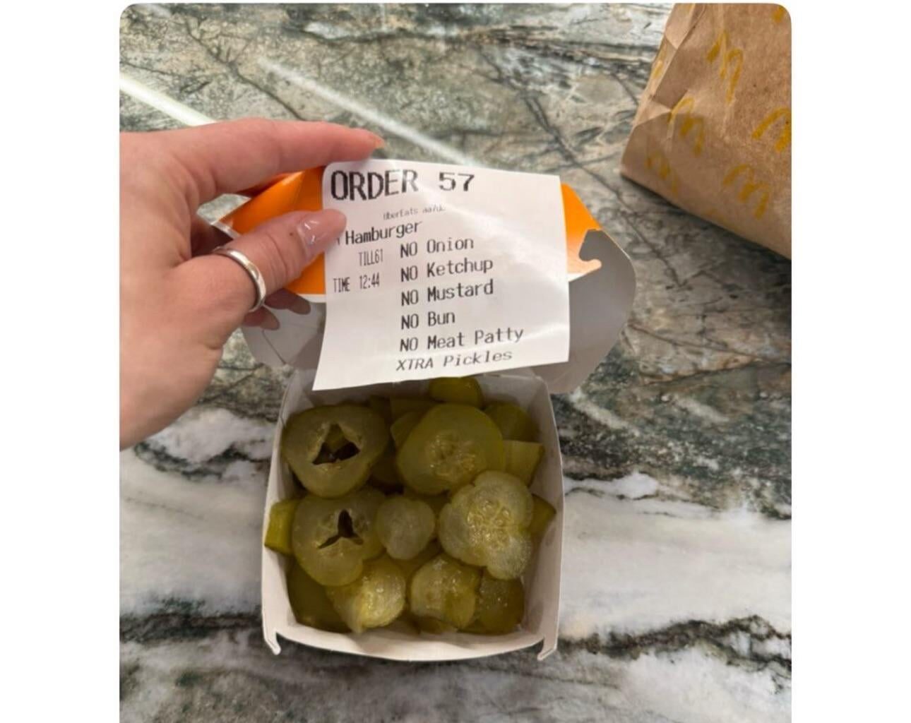 As a former McDonald’s worker hated when someone would ask for this …