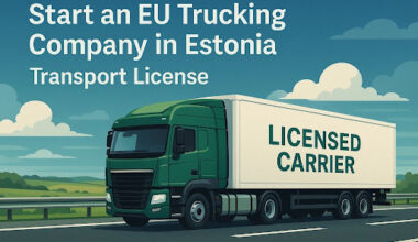 Start an EU Trucking Company in Estonia | Transport License