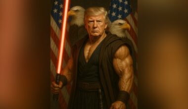 White House shares AI image of Trump with lightsaber for 'May the 4th'