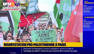 Paris: plusieurs centaines (milliers) de personnes manifestent en soutien à la Palestine