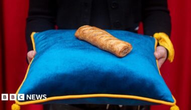 Greggs sausage roll immortalised at Madame Tussauds wax museum