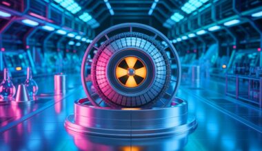 Illustration of innovative radiation shielding design for next-generation nuclear reactors (AI-generated, non-realistic illustration). Credit: Ideogram.