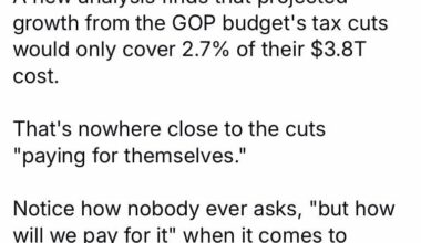 Every Republican government increases the deficit through tax cuts that hurt the economy. They only pretend to care about the deficit when they’re in opposition.