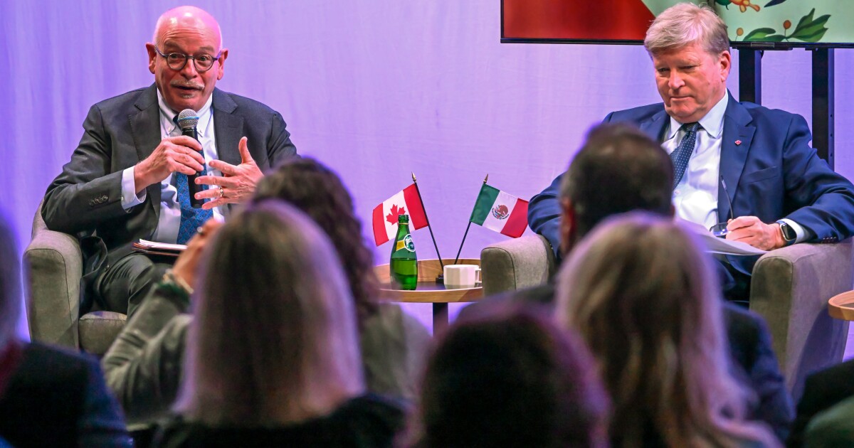 Speaking in Hartford, Mexican and Canadian diplomats lament Trump's trade war