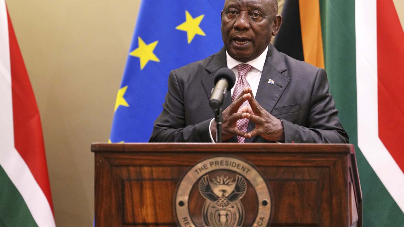 South Africa’s Ramaphosa to meet Trump at White House : NPR