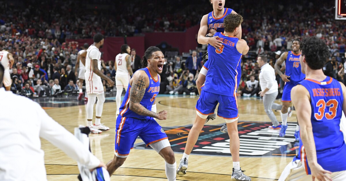 Florida basketball team visits White House, capping historic season