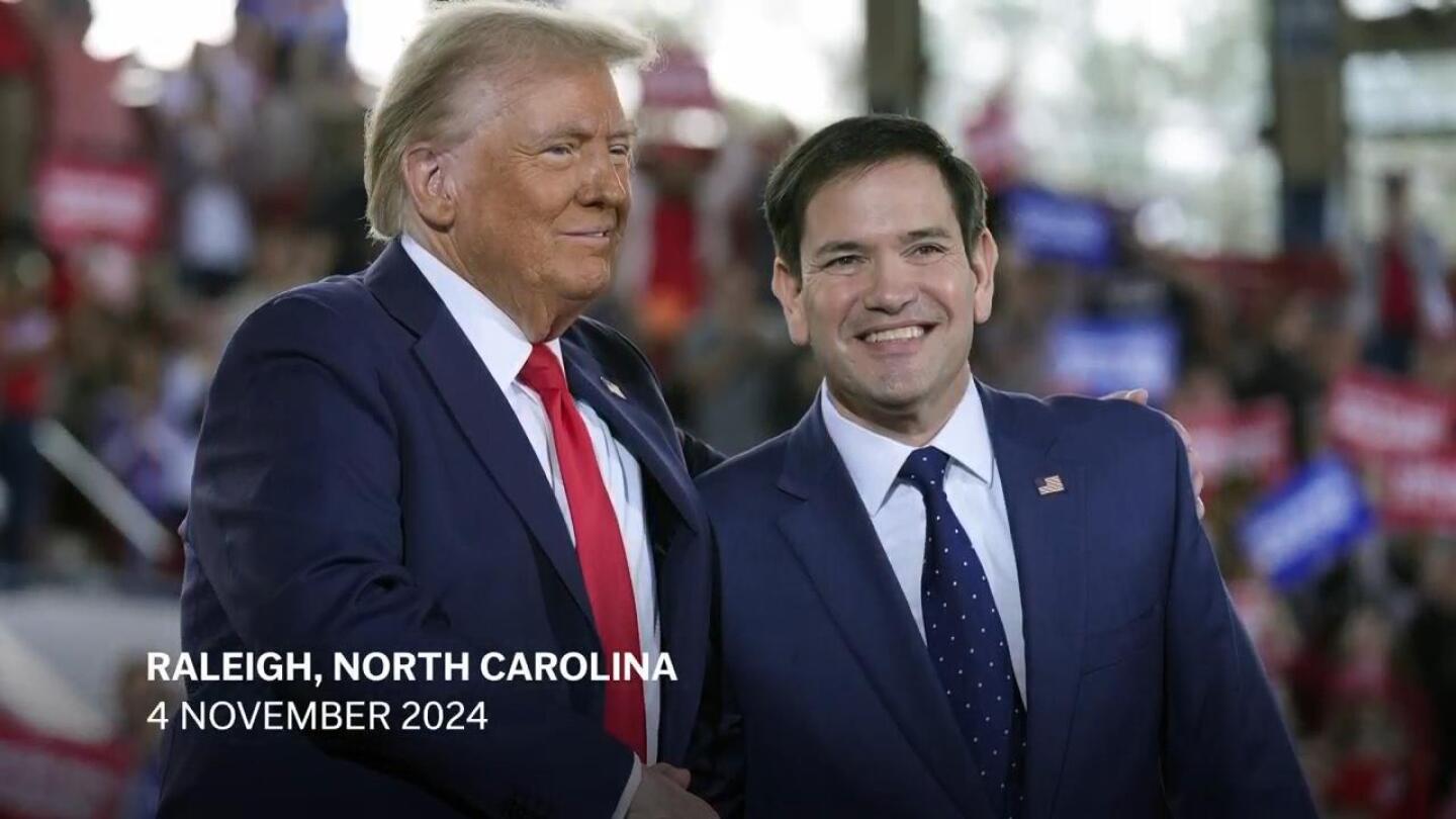 Marco Rubio's journey from political rival to Trump's top diplomat