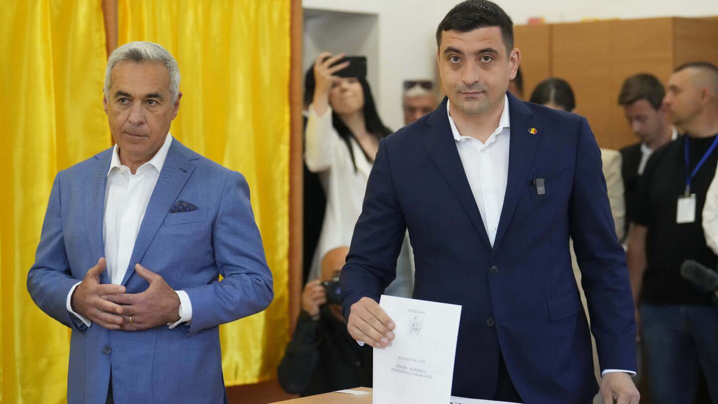 Romanians vote in a presidential redo after voided election sparked deep political crisis
