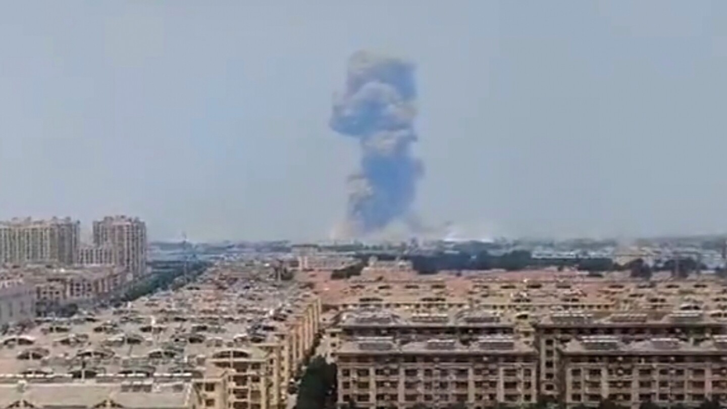 At least 5 are dead and 19 injured after a chemical plant explodes in China, authorities say