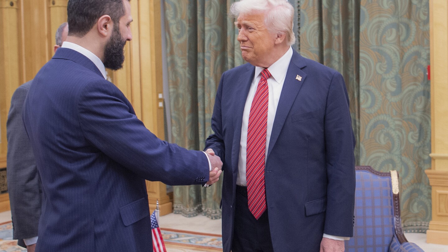 Trump meets Syria's new leader in Saudi Arabia