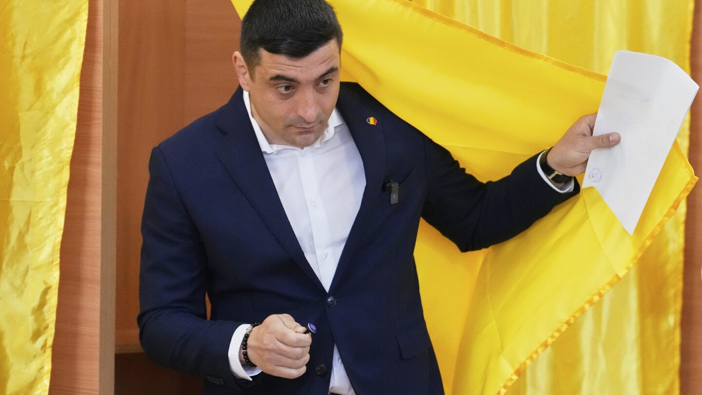 Who is George Simion, a nationalist who topped polls in Romania’s presidential redo?