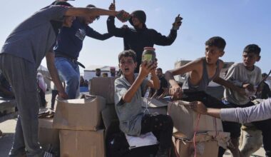 Israeli gunfire heard as Palestinians crowd aid center in Gaza
