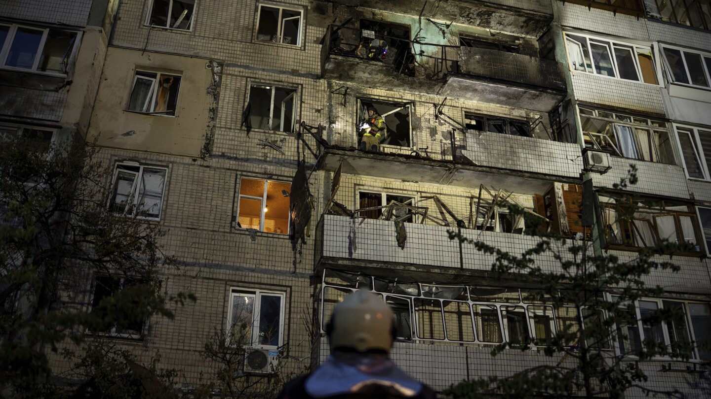 Kyiv comes under large-scale Russian drone and missile attack with explosions heard throughout city