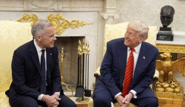 Canada Prime Minister Carney meets with Trump at White House amid trade war