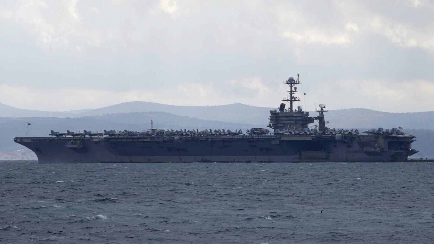 2 US aircraft carriers stay in Middle East for battle with Yemen's Houthis