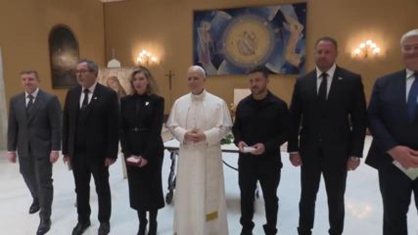 Pope Leo XIV meets Ukrainian President Zelenskyy and Peruvian President Boluarte