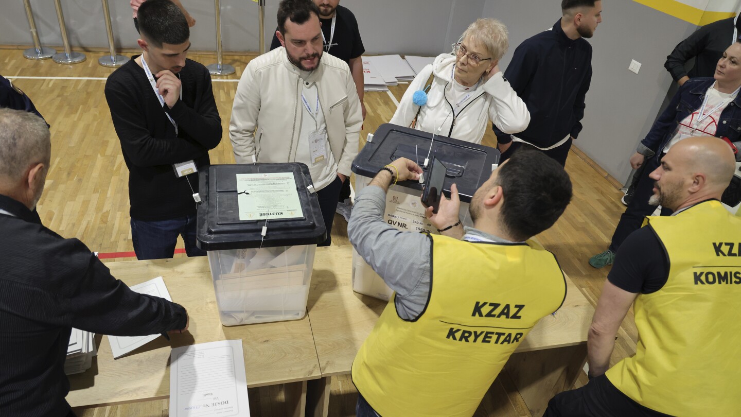 Albanians vote in election after a campaign dominated by uphill efforts to join the EU