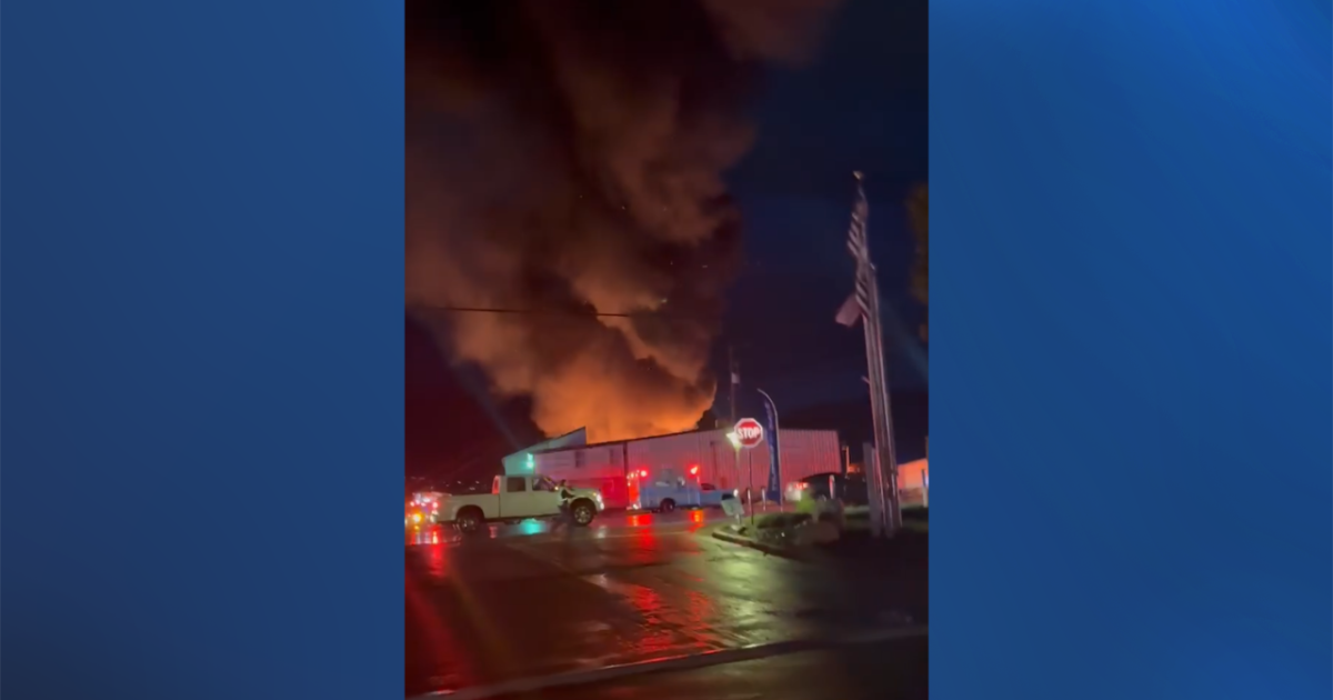 Crews respond to structure fire at construction business in Harrisville