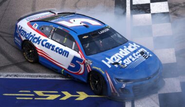 Kyle Larson scores dominating NASCAR Cup victory at Kansas