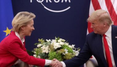 Trump drops tariff threat against EU after weekend call with bloc chief