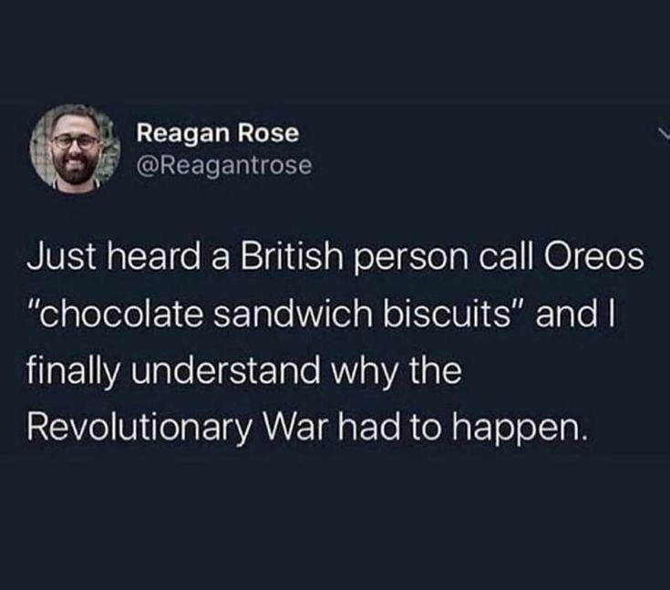 We actually call them Oreos . It’s just American propaganda that he listens to