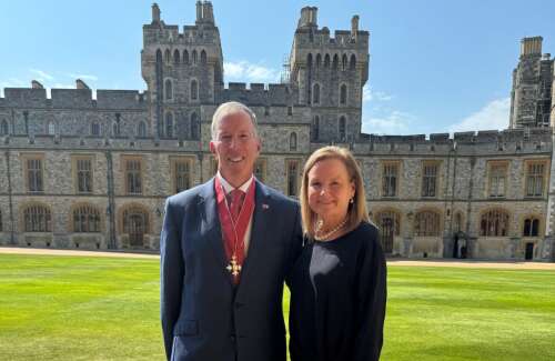 Dunkley’s catch-up with Prince William at CBE investiture - The Royal Gazette