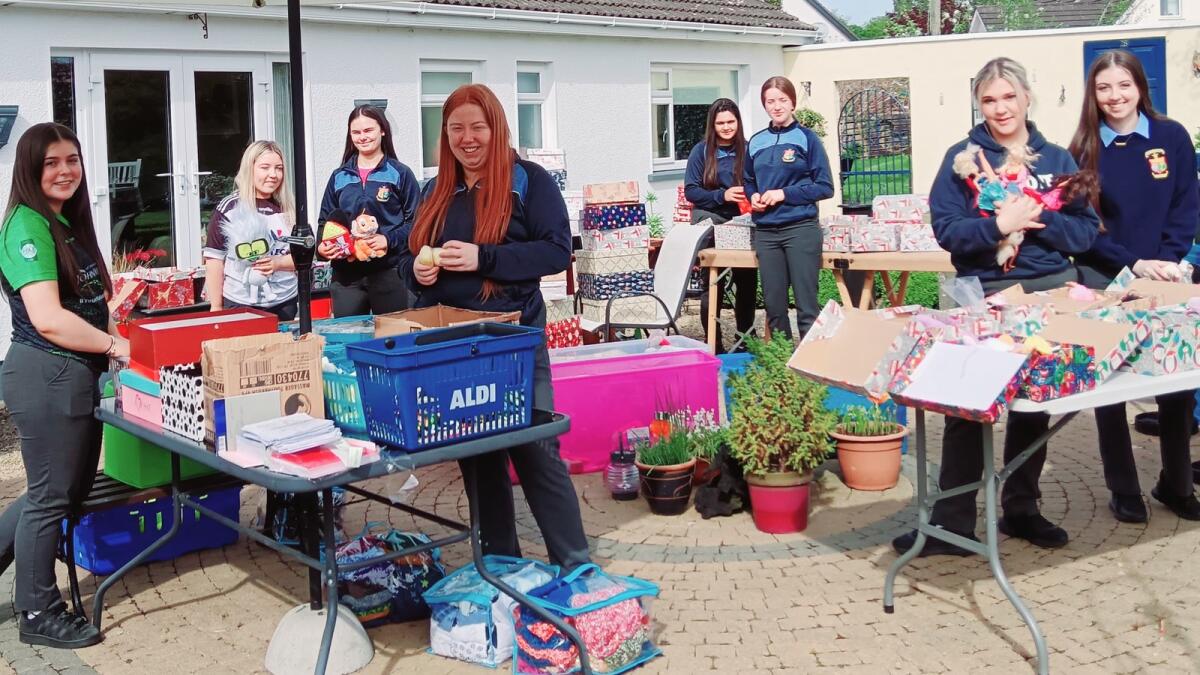 Rochfortbridge shoeboxes ready for Moldova