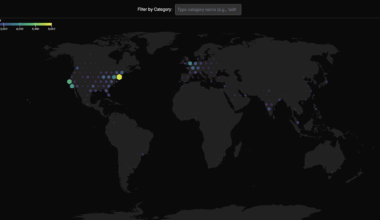 [OC] - Job density map for US public and private companies