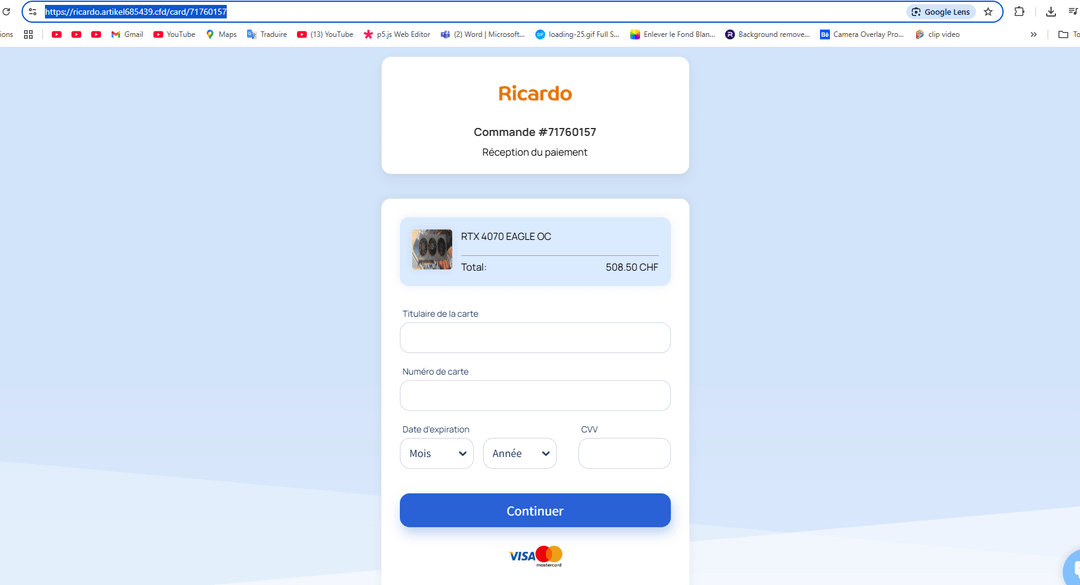 Getting Scammed on Ricardo ? Pls help