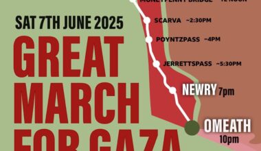 March for Gaza Lurgan-Newry-Omeath Sat 7th June