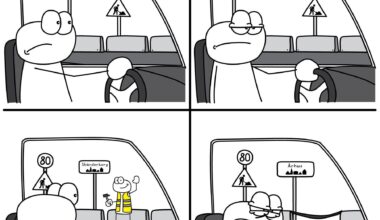 Når man køre på E45