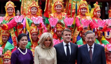 France's Macron on a visit to Vietnam urges for greater cooperation