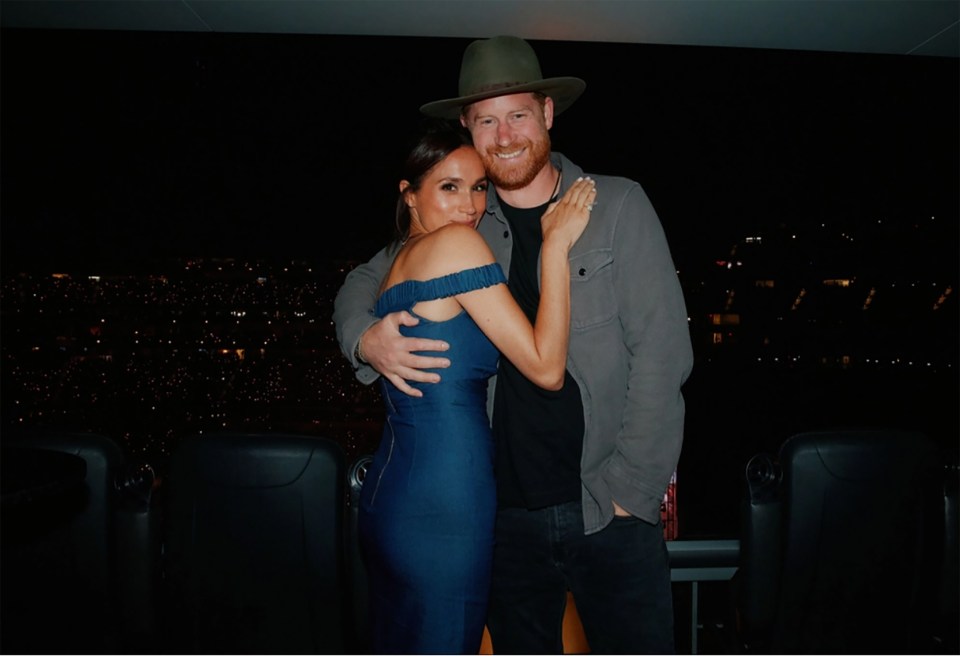 Meghan Markle and Prince Harry at a Beyoncé concert.