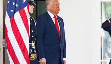 Photo of Trump from today. Someone forgot to spray tan his ear