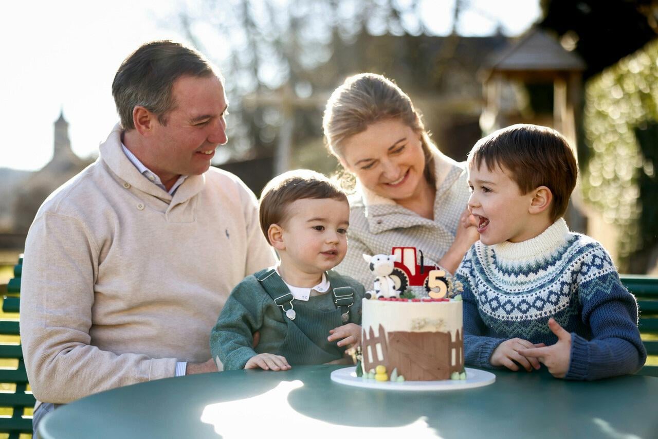 Prince Charles, the first child of Prince Guillaume of Luxembourg and Princess Stéphanie, celebrates his fifth birthday today. May 10 2025.