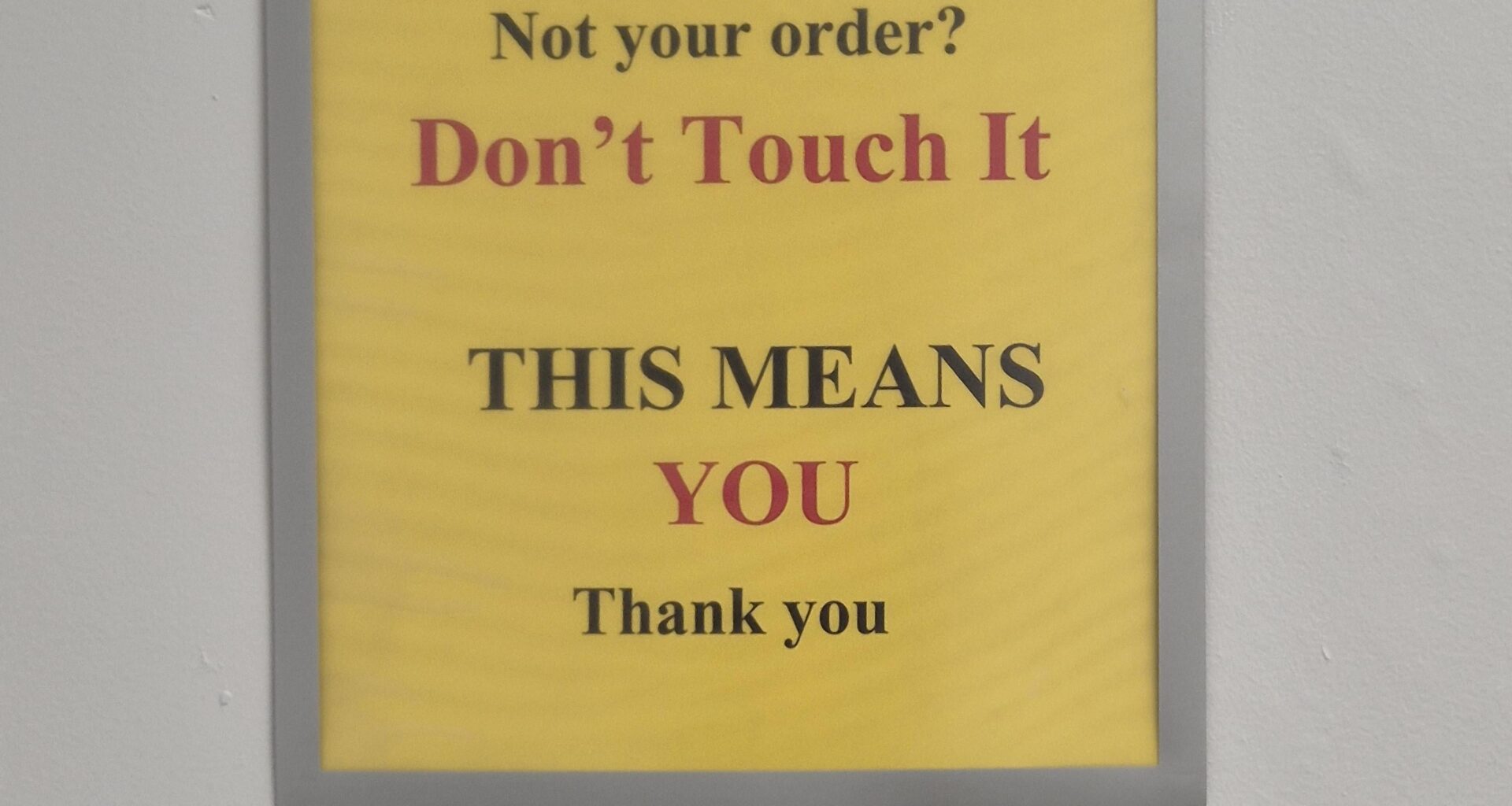 This aggressive sign in reprographics
