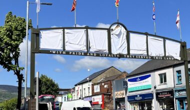 £40k arch on Shankill for VE Day to be unveiled today…