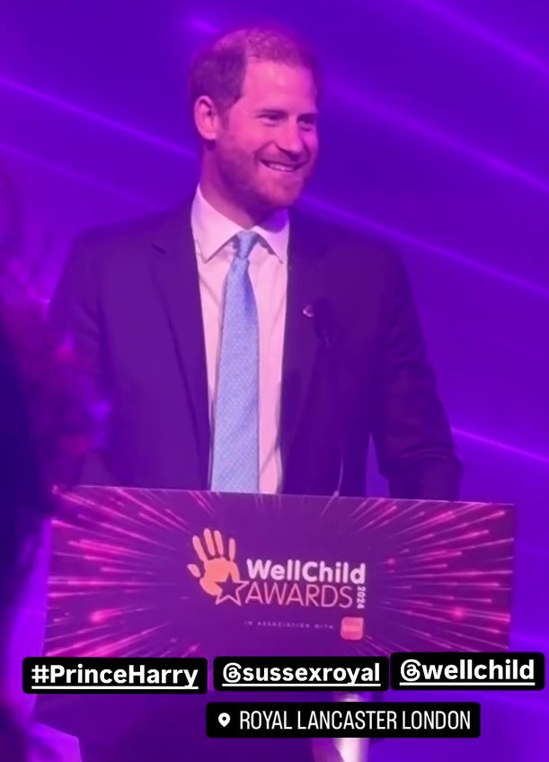 Prince Harry at the WellChild Awards.