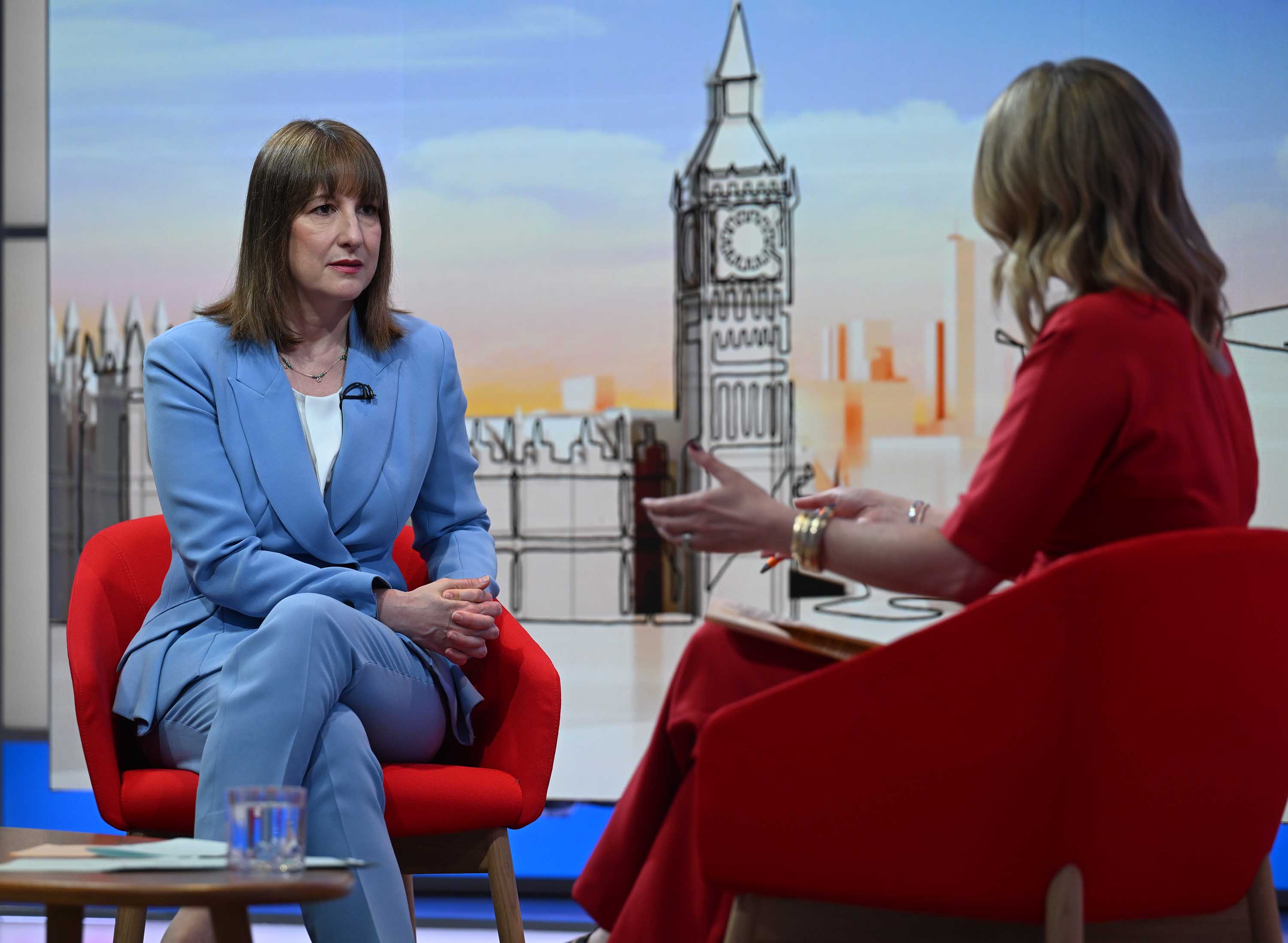 Rachel Reeves spoke to Laura Kuenssberg on the BBC