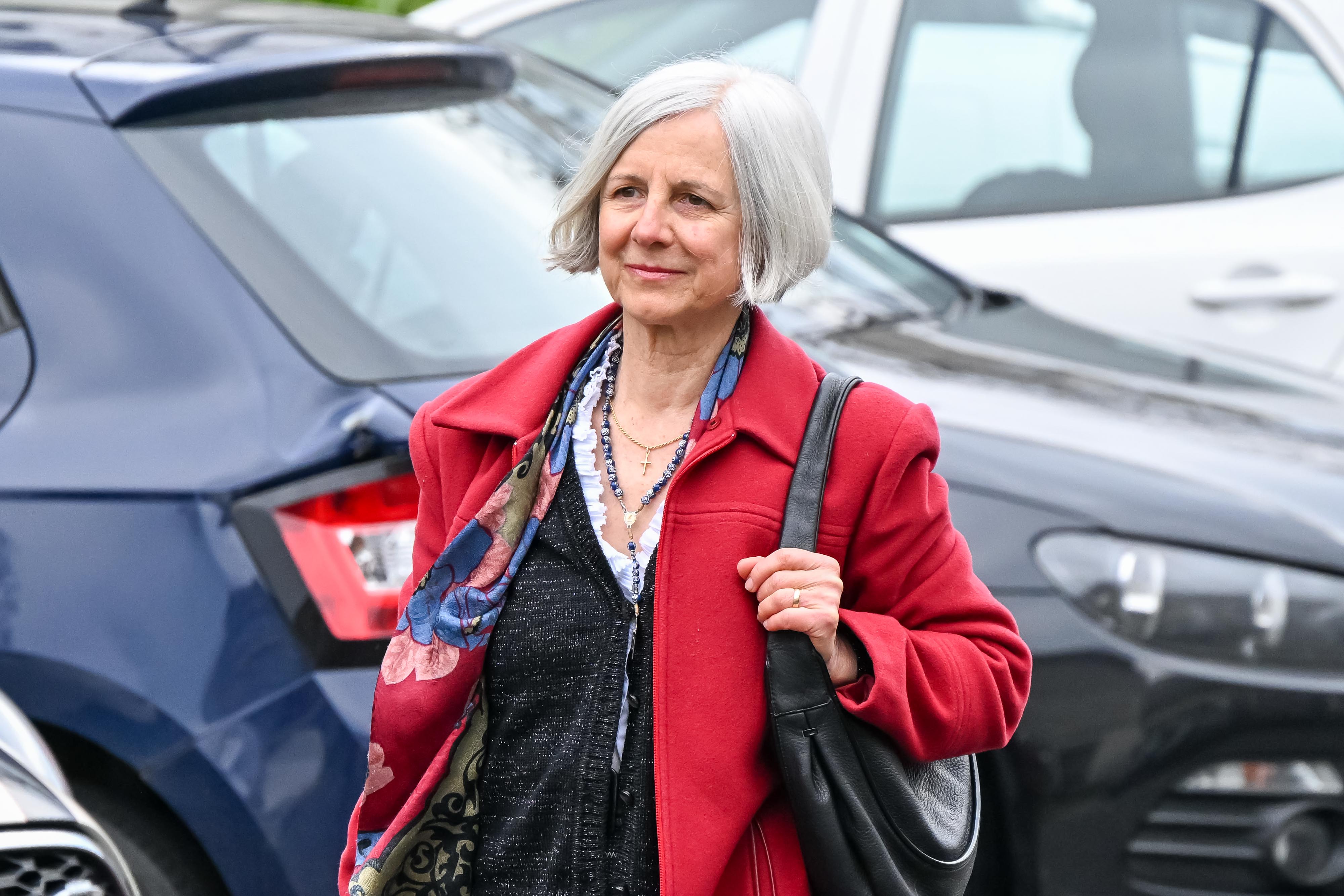 Livia Tossici-Bolt arriving at Poole Magistrates Court.