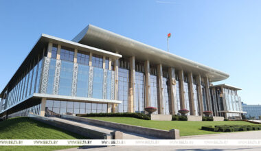 The Palace of Independence is the seat of the president of the Republic of Belarus. An archive photo