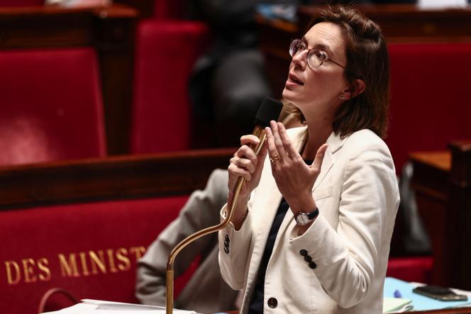 The minister in charge of public accounts, Amélie de Montchalin, at the Assemblée Nationale in Paris, May 21, 2025.