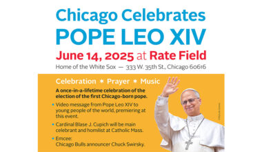 June 14 gathering to celebrate election of native son, Pope Leo XIV - Chicagoland