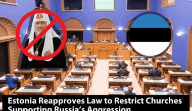 Estonia’s parliament updated laws to restrict churches tied to foreign entities supporting Russia’s aggression, allowing six months for statute changes, particularly targeting the Moscow-affiliated Orthodox Church.